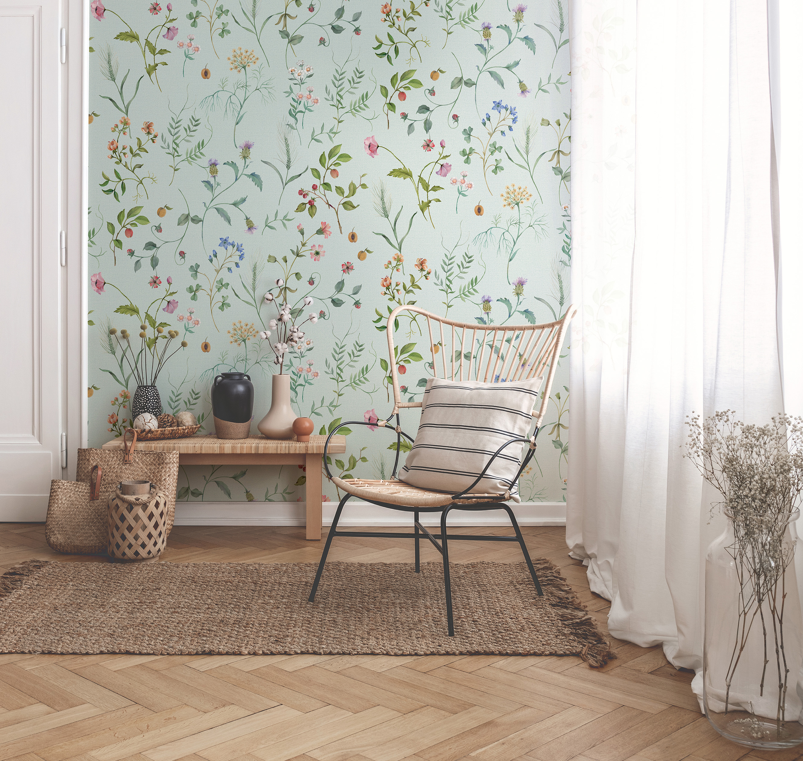 Панно Loymina Королева Деметра FL5 006 3×2 фото в интерьере